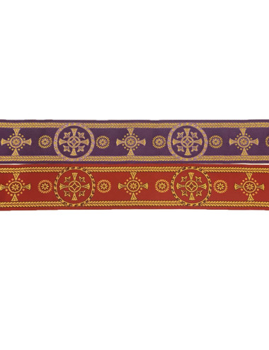 Banding with crosses and floral motifs