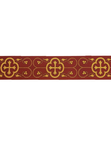 Banding decorated with crosses and grapes