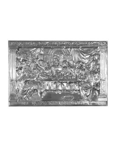 Relief with representation of The Last Supper made in brass