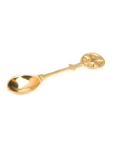 Naveta spoon made in gold plated brass