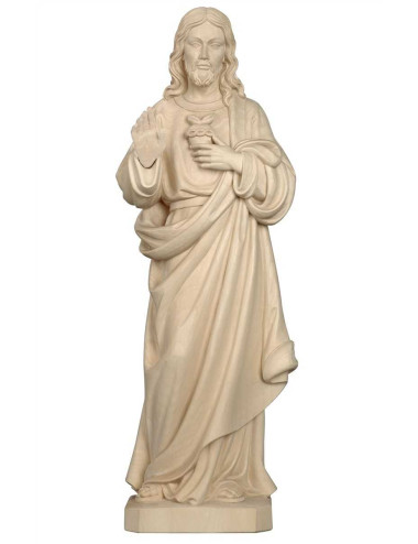 Sagrado Corazón de Jesús talla de madera