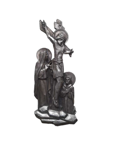 Stations of the Cross made in silver plated resin