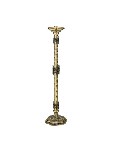 Gothic style Candlestick with decoration along the rod