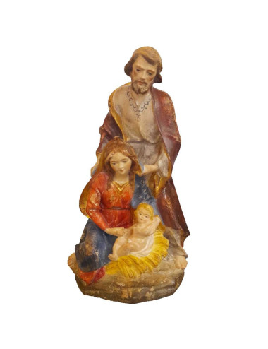 Barroque style Holy Family made in wood carving