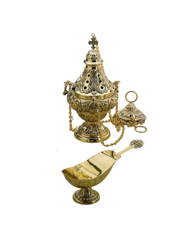 Censer, boat and spoon baroque style