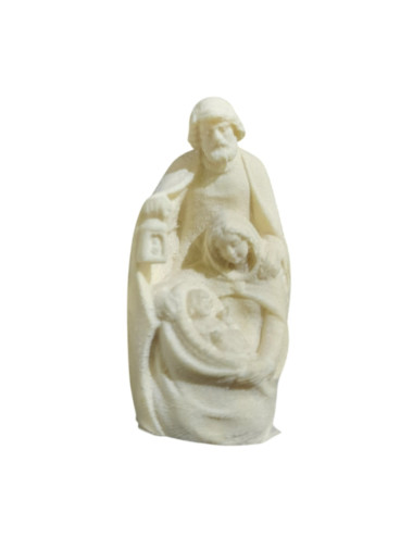 Minuatire image of Holy Family made  in wood carving