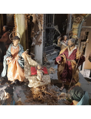 Antique quality Neapolitan Nativity Set