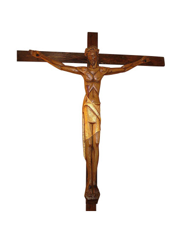 Cristo Crucificado talla madera moderno