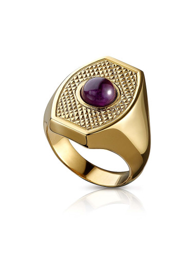 Bishop's Ring sterling silver with amethyst