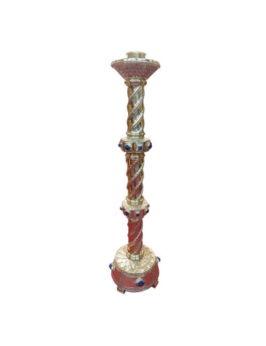 Candlestick made in natural color brass