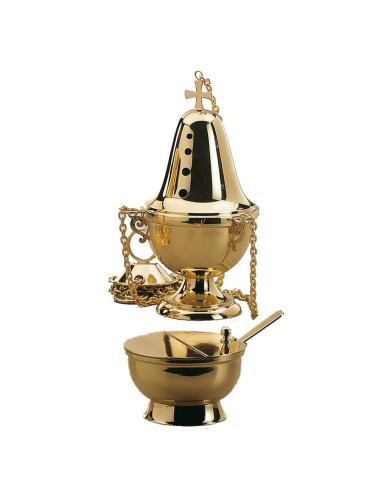Censer & boat decorated with cross
