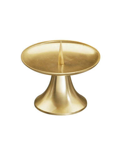 Modern style altar candlestick of simple lines made in brass