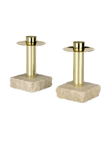 Modern style altar candlestick made in brass and marble