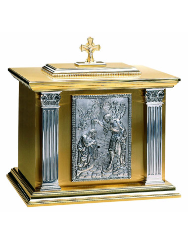 Tabernacle made in brass representing The Batism