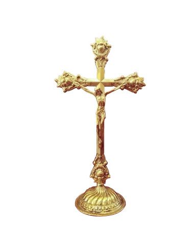 Altar Cross made in natural brass