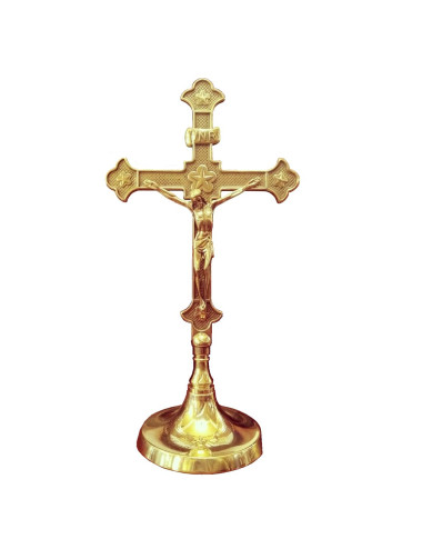 Altar Cross made in natural brass