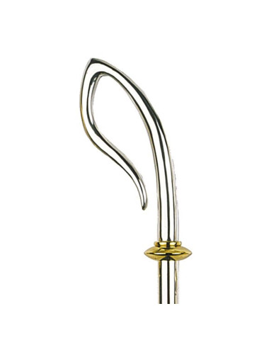 Bishop's Crozier made in silver plated aluminum