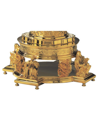 Pedestal four evangelists made in brass