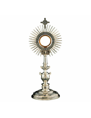 Renacentist Monstrance enameled cabouchons