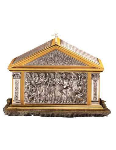 Tabernacle made in brass depicting The Apostles