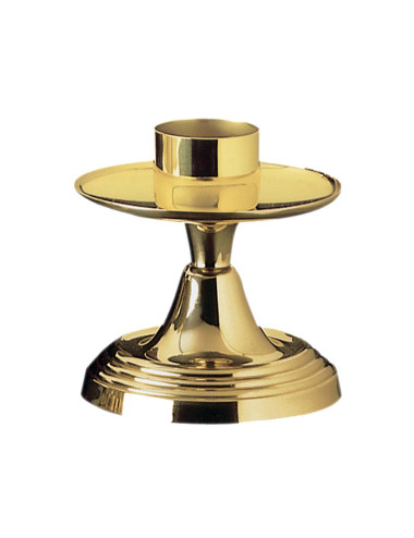 Simple lines altar Candlestick made in brass