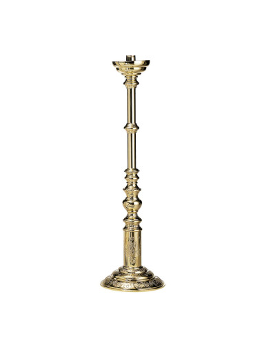 Plateresque style Standing Candelstick made in brass