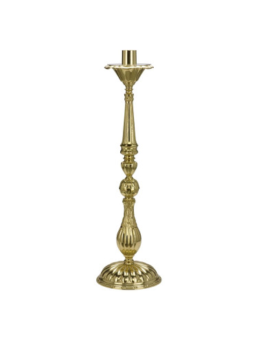 Classic style standing candlestick made in brass