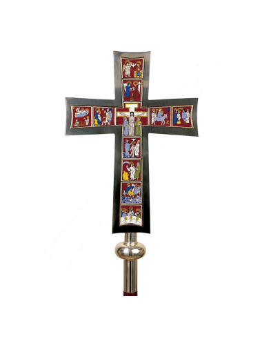 Processional Cross withs scenes of the Life of Christ