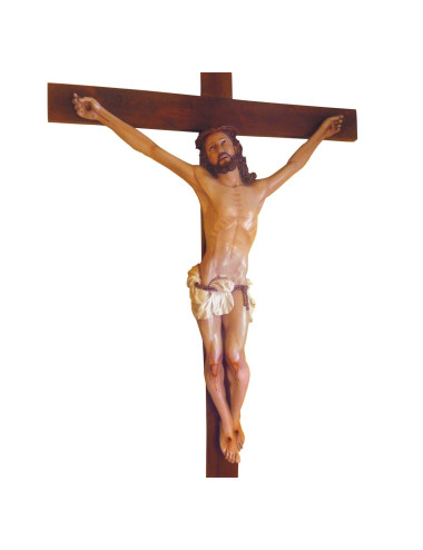 Cristo Crucificado en agonía madera cedro