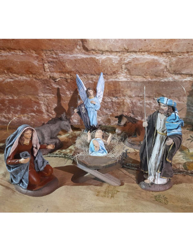 Nativity set mud and fabric venus