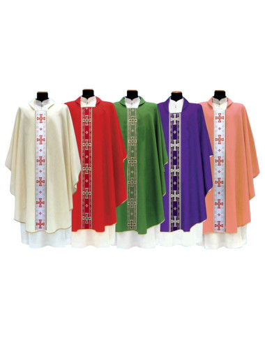 Gothic Chasuble with Maltesse crosses braid