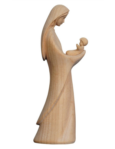 Virgen de la protección talla de madera