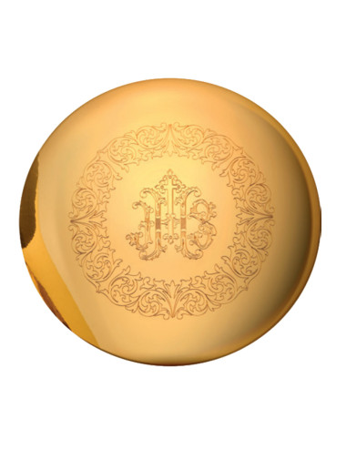 Scale Paten in goldplated brass with engraved