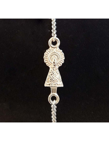 Pulsera Virgen del Pilar plata