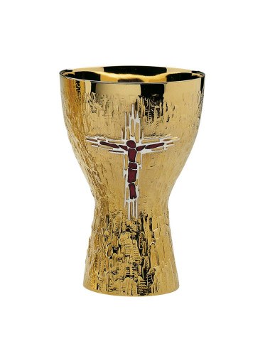 Modern Chalice with enameled Corpus
