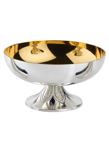 Open-Ciborium with hand chiselled base with floral design