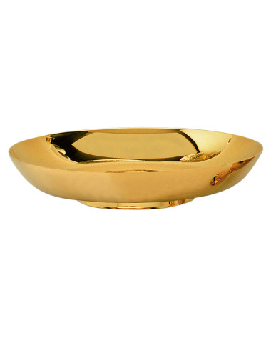 Bread plate made in gold plated brass