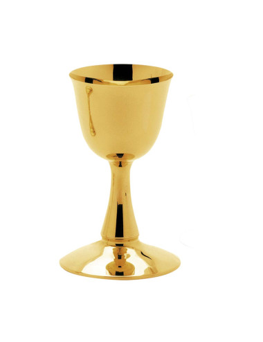 Classic style chalice made in gold plated brass