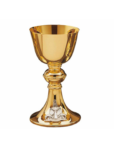 Chalice of simple lines with Pantocrator