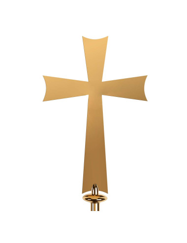Classic style Processional Cross of simple lines