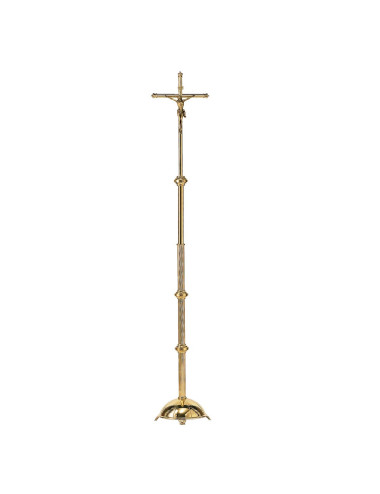 Contemporary style processional Cross made in brass